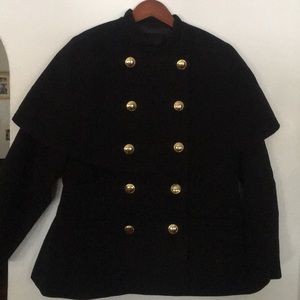 Eloquii Military cape coat